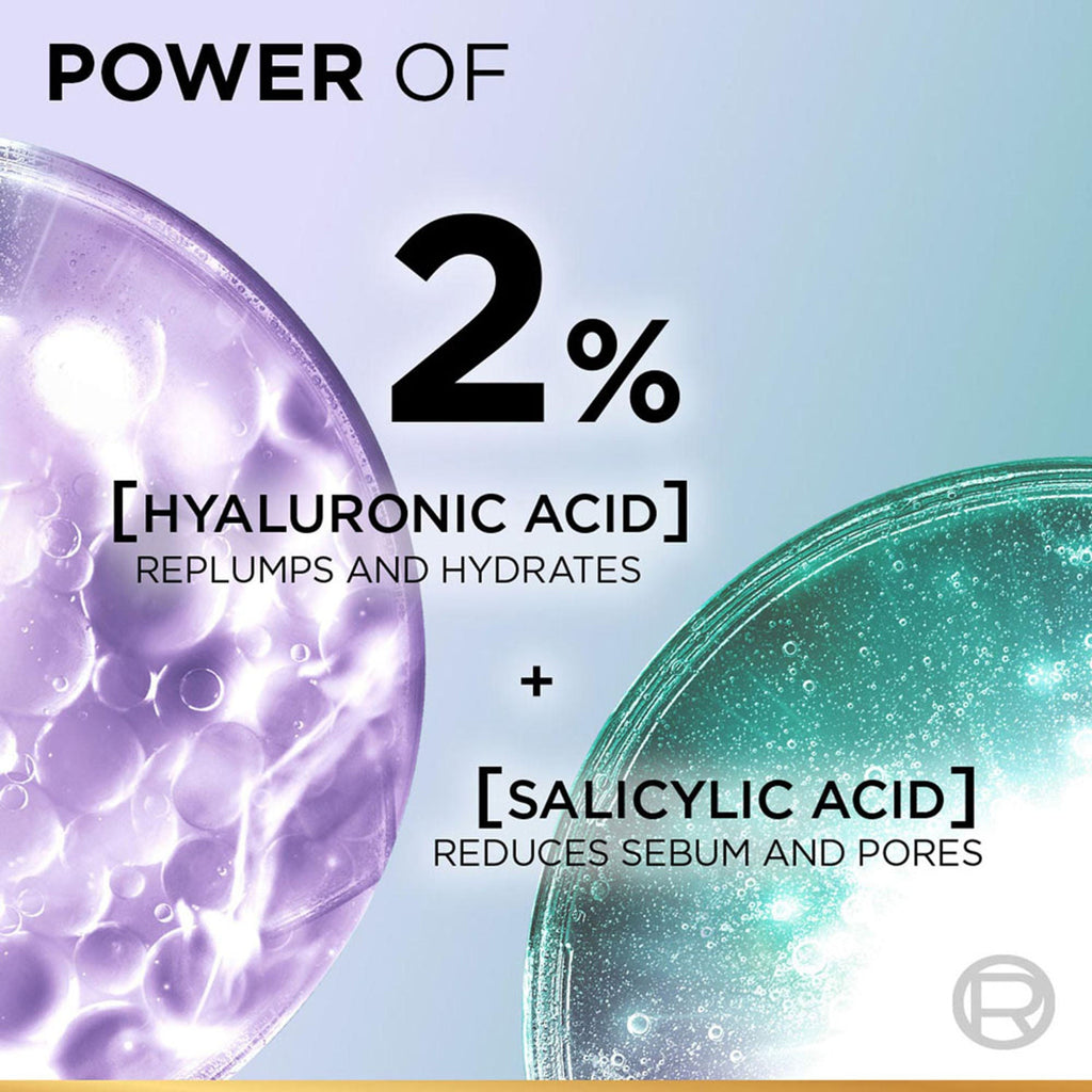 L’Oréal Paris Revitalift Hyaluronic Acid Oil Control Serum 2% Hyaluronic Salicylic Acid, Shine Free | Grocsy