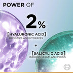 L’Oréal Paris Revitalift Hyaluronic Acid Oil Control Serum 2% Hyaluronic Salicylic Acid, Shine Free | Grocsy
