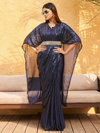 Tikhi Imli Embellished Kaftan Saree | Grocsy