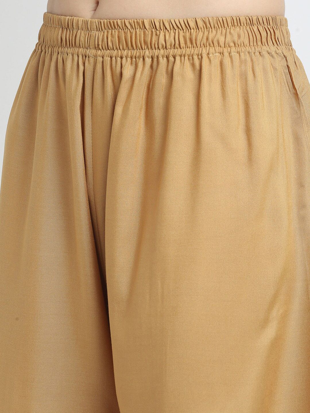 TAG 7 Women Pack of 2 Black & Beige Solid Wide-Leg Palazzos | Grocsy