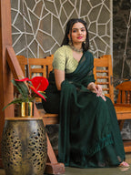Tikhi Imli No Border Ready to Wear Saree | Grocsy