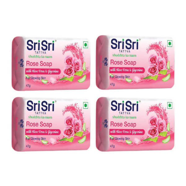 Sri Sri Tattva Rose Soap with Aloe Vera & Glycerine | Grocsy