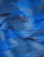 Dual Shades of Sky Blue And Maroon Mangalagiri Ikkat Cotton Saree By Gayathri Reddy Designer Studio | Grocsy