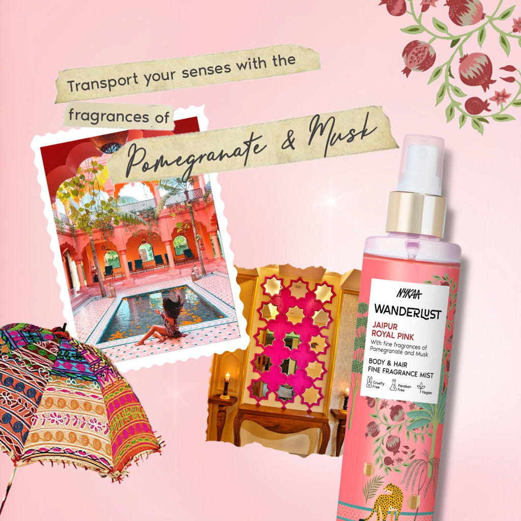 Wanderlust Fragrance Mist For Her - Royal Pink | Grocsy