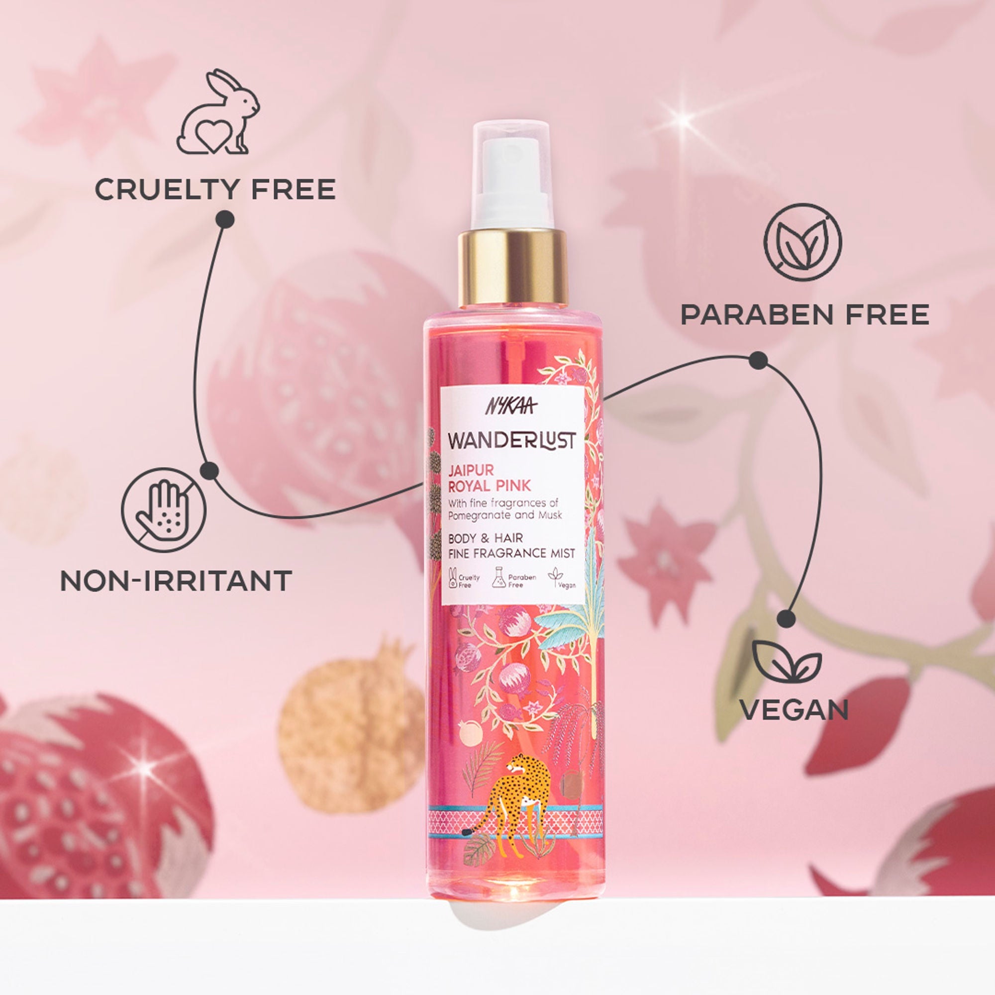 Wanderlust Fragrance Mist For Her - Royal Pink | Grocsy