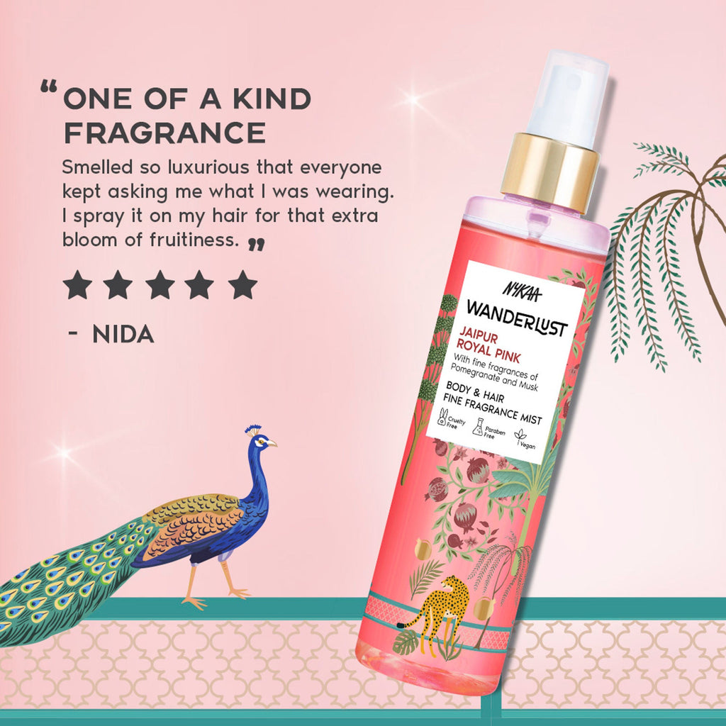 Wanderlust Fragrance Mist For Her - Royal Pink | Grocsy