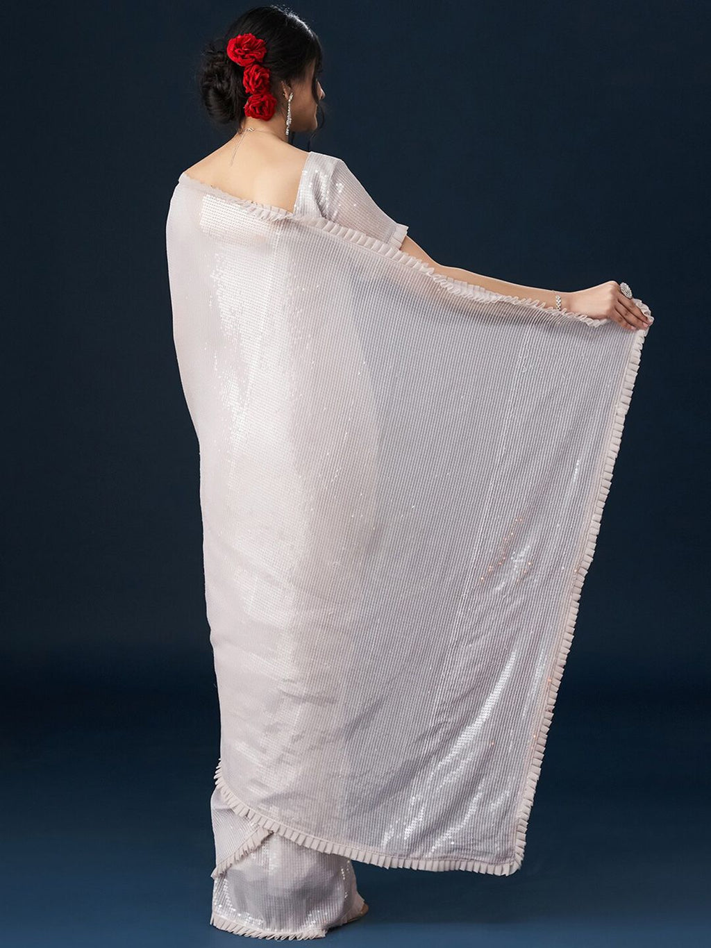 kasee Sequinned Embellished Saree | Grocsy