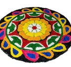 Kundan HandiKrafts Flower Mat Design 1 - Readymade | Grocsy