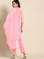 All About You Women Floral Embroidered Regular Kurta with Trousers & Dupatta | Grocsy