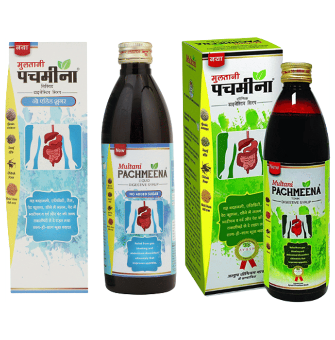 Multani Combo Pack of Pachmeena Tonik & Pachmeena Liquid No Added Sugar (300ml Each) | Grocsy