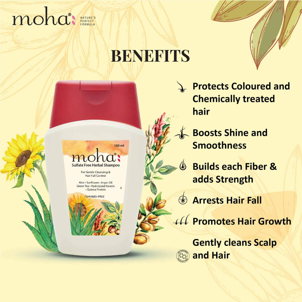 Moha Sulfate-Free Herbal Shampoo | Grocsy