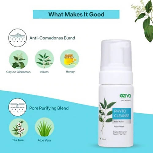 OZiva Phyto Cleanse Anti-Acne Facewash | Grocsy