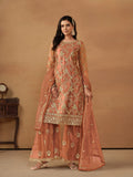 Anaita Brown Embroidered Net Salwar Suit | Grocsy