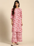 All About You Ethnic Motifs Printed Kurta with Palazzos | Grocsy