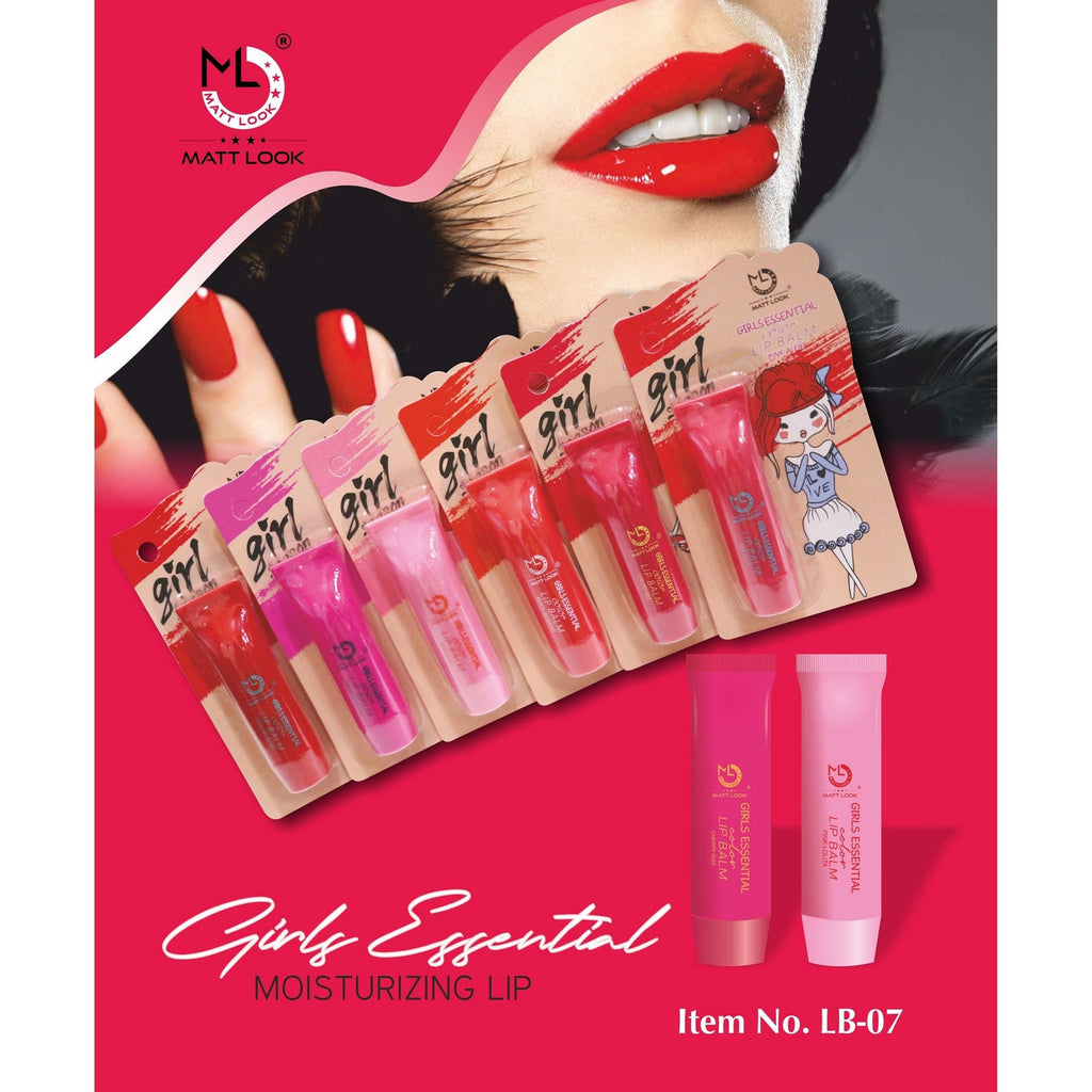 Matt Look Lip Makeup Girls Essential Color Moisturizing Lip Balm - Dangerous Pink | Grocsy