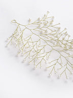 Panash Women Gold-Toned & White Embellished Hair Accessory Set | Grocsy