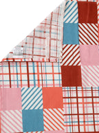 BOMBAY DYEING Marigold Pink Geometric Cotton 104 TC King Bedsheet & 2 Pillow Covers | Grocsy
