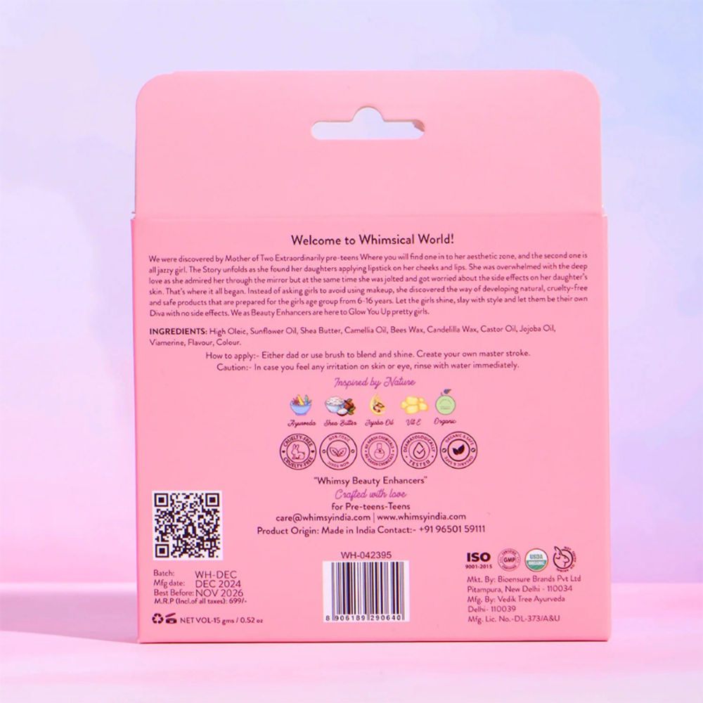 Whimsy Beauty Safe & Organic Essential Care Lip Balm Kit | Grocsy