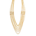 Gold-Polished Alloy Designer Brass Cluster Beads Rani Haar Necklace - The Pari | Grocsy