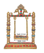 AONA Brass Swing Jhula for Ladoo Gopal Idol Statue | Grocsy