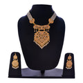 Gold-Polished Alloy Polki Work Long Pearl Rani Haar Necklace - The Pari | Grocsy