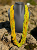 Inhanns Rangsaaz 20-Layer Luxe Long Beaded Only Necklace - Dual Tone Only Necklace | Grocsy