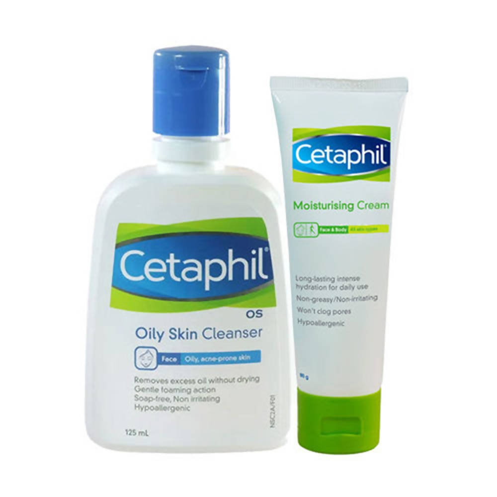 Cetaphil Oil Skin Cleansing & Moisturizing Combo | Grocsy