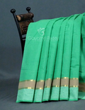 Dual Shades of Rama Green Pure Mangalgiri Cotton By Gayathri Reddy Designer Studio | Grocsy