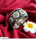 Tehzeeb Creations Women's Oxidised Bangle With Stone | Grocsy