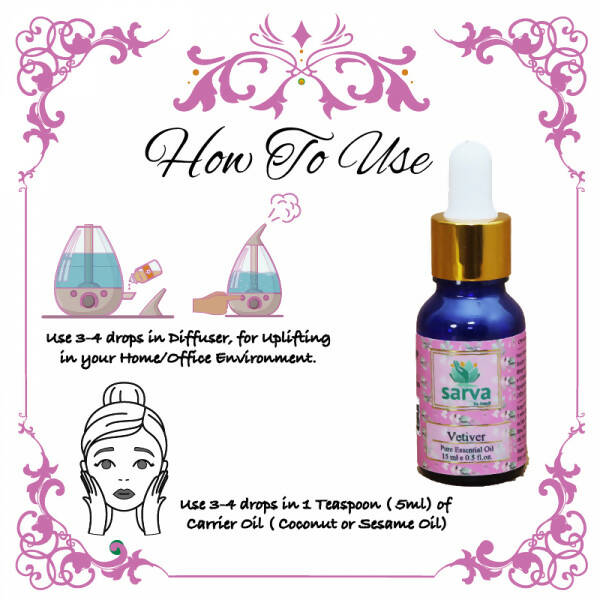 Sarva by Anadi Vetiver Pure Essential Oil | Grocsy