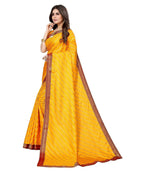 Vamika Dola Silk Yellow Lace Border Bollywood Style Saree (SUCHI YELLOW) | Grocsy