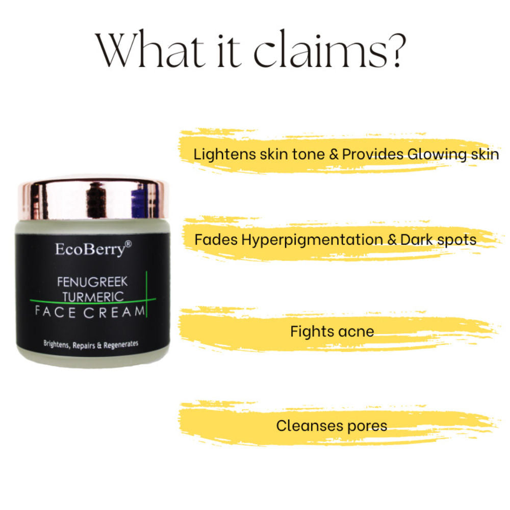 Ecoberry Fenugreek Turmeric Face Cream | Grocsy