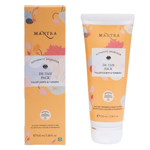 Mantra Herbal De-Tan Pack Fuller's Earth & Turmeric | Grocsy