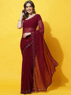 kasee Embellished Sequinned Saree | Grocsy