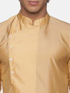 Sethukrishna Men Beige Kurta with Pyjamas | Grocsy