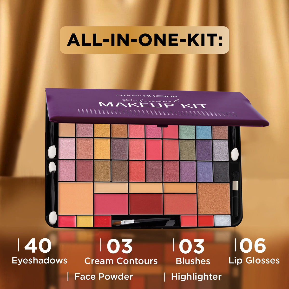 Hilary Rhoda Professional Makeup Kit - Multicolor 01 | Grocsy