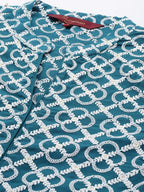 Sangria Chikankari Embroidered Kurta | Grocsy