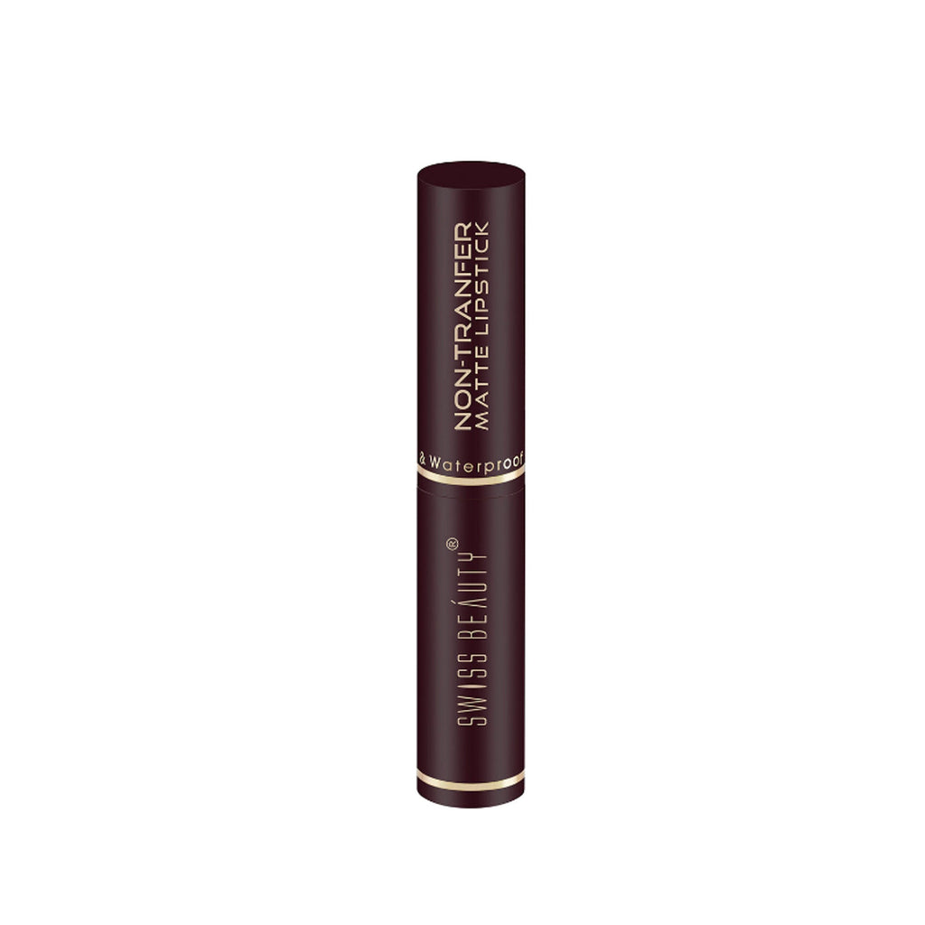 Swiss Beauty Non-Transfer Matte Lipstick - 22 Brandy Harrington | Grocsy