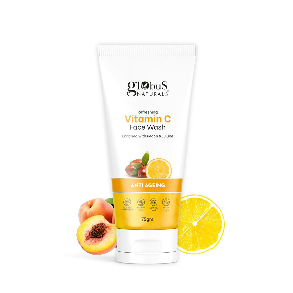 Globus Naturals Anti Ageing Globus Naturals Anti-Ageing Skin Brightening Vitamin C Face Wash | Grocsy