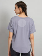 MKH Typography Printed Relaxed Fit Dri-Fit T-shirt | Grocsy