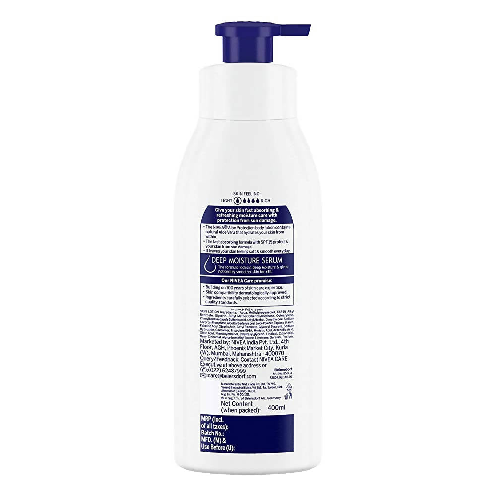 Nivea Aloe Protection SPF 15 Body Lotion | Grocsy