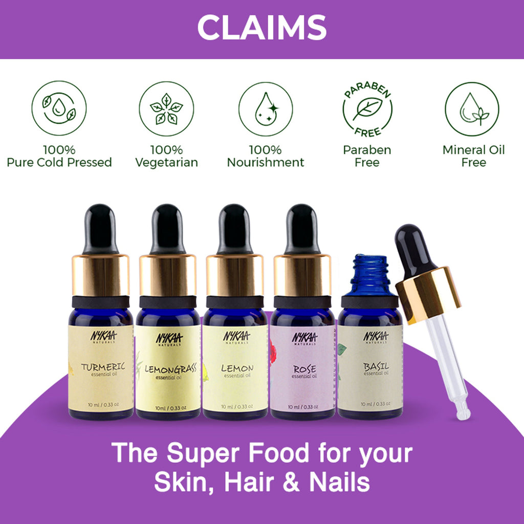 Nykaa Naturals Lavender Essential Oil - Combats skin inflammation and Dandruff - 100% Natural | Grocsy