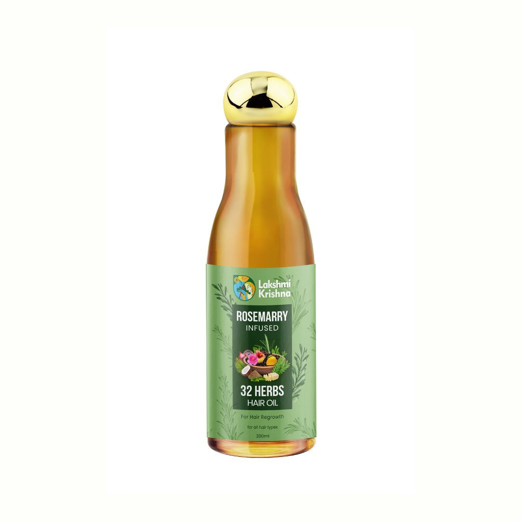 Lakshmi Krishna Naturals 32 Herbs Hair Oil for Hair Regrowth | Grocsy