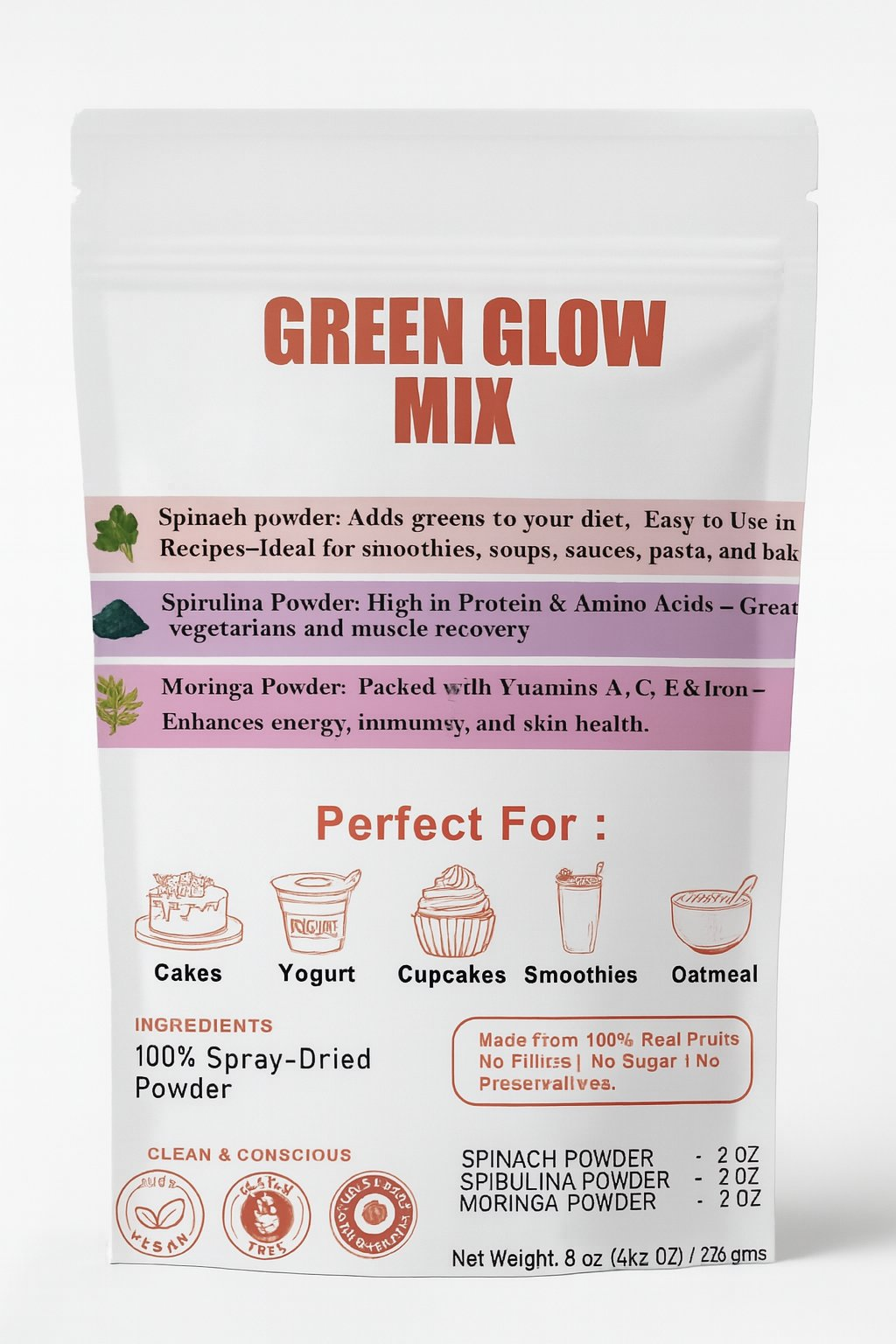 Confect Green Glow Mix | Fruit Powder Combo | Grocsy