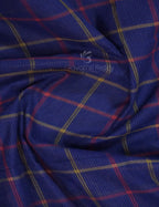 Dual Shade of Navy Blue And Magenta Pure Mangalgiri Cotton By Gayathri Reddy Designer Studio | Grocsy