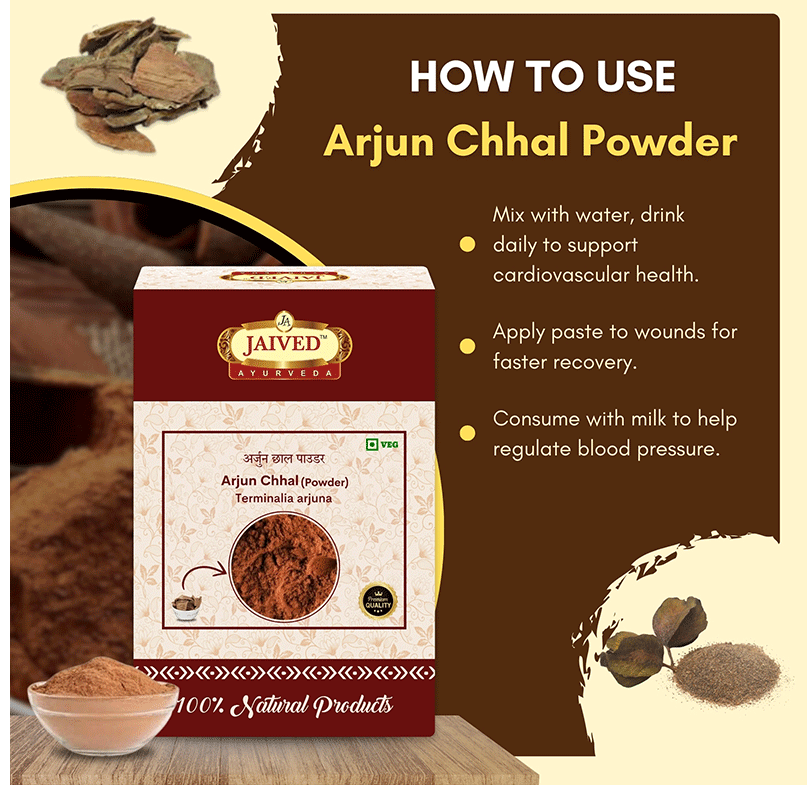 Jaived Ayurveda Arjun Chhal Powder | Grocsy