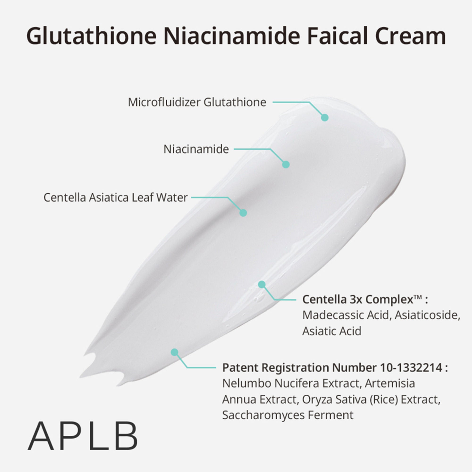APLB Glutathione Niacinamide Facial Cream | Grocsy