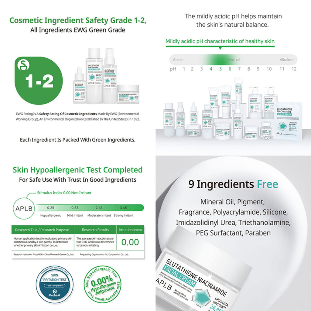 APLB Glutathione Niacinamide Facial Cream | Grocsy