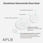 APLB Glutathione Niacinamide Sheet Mask | Grocsy
