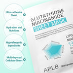 APLB Glutathione Niacinamide Sheet Mask | Grocsy